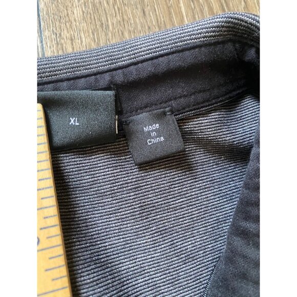 HUGO BOSS POLO SHIRT LONG SLEEVE MENS XL COTTON REGULAR FIT MERCERISED STRIPED - Picture 6 of 8